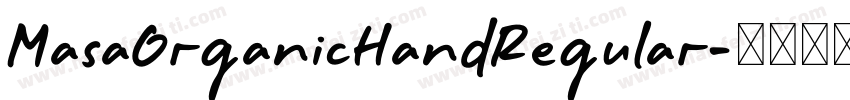 MasaOrganicHandRegular字体转换