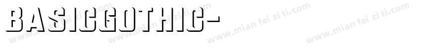 basicgothic字体转换