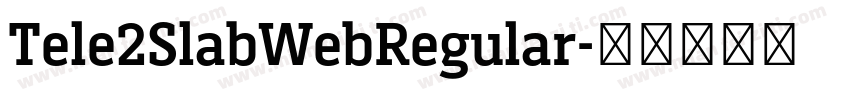 Tele2SlabWebRegular字体转换