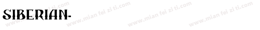 siberian字体转换