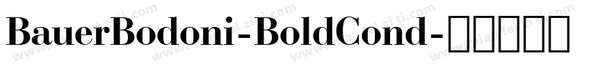 BauerBodoni-BoldCond字体转换