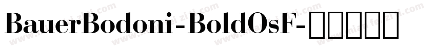 BauerBodoni-BoldOsF字体转换