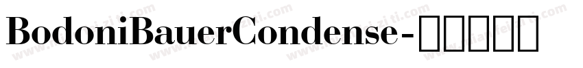 BodoniBauerCondense字体转换