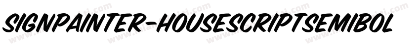 SignPainter-HouseScriptSemibold字体转换
