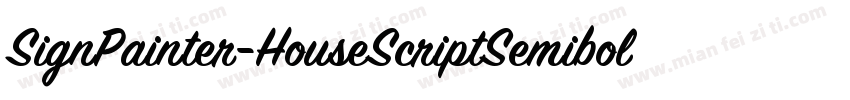 SignPainter-HouseScriptSemibold字体转换