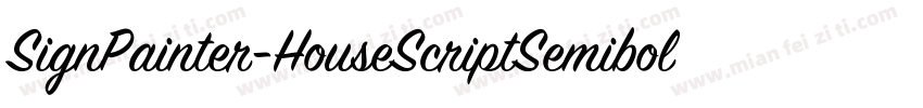 SignPainter-HouseScriptSemibold字体转换
