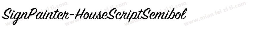 SignPainter-HouseScriptSemibold字体转换
