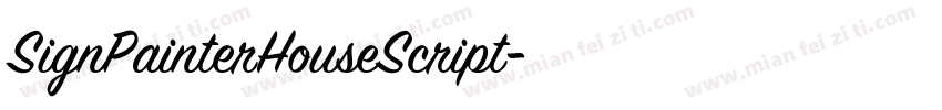 SignPainterHouseScript字体转换