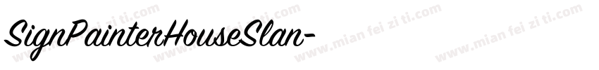 SignPainterHouseSlan字体转换