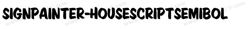 SignPainter-HouseScriptSemibold字体转换