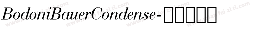 BodoniBauerCondense字体转换