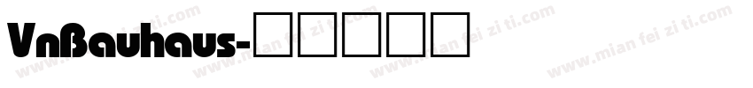 VnBauhaus字体转换