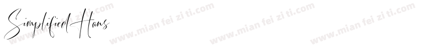 SimplifiedHans字体转换