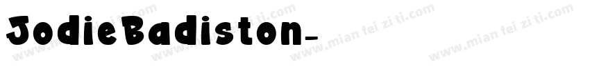 JodieBadiston字体转换