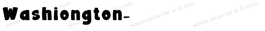 Washiongton字体转换
