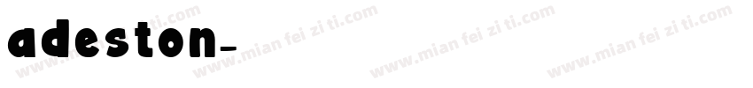 adeston字体转换