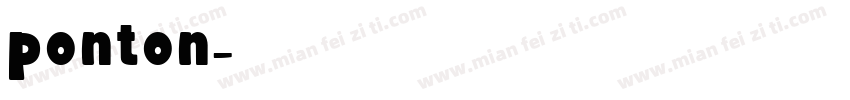 ponton字体转换