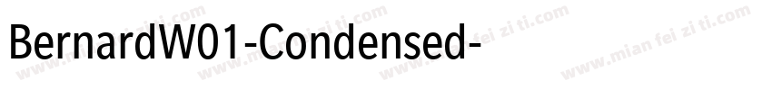 BernardW01-Condensed字体转换