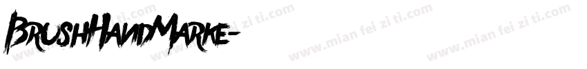 BrushHandMarke字体转换