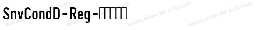 SnvCondD-Reg字体转换
