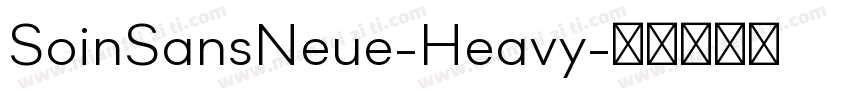 SoinSansNeue-Heavy字体转换