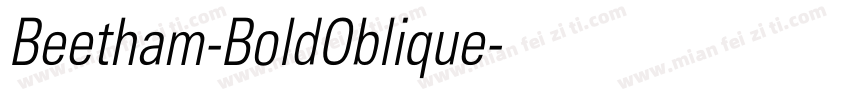 Beetham-BoldOblique字体转换