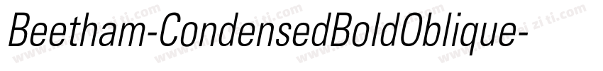 Beetham-CondensedBoldOblique字体转换