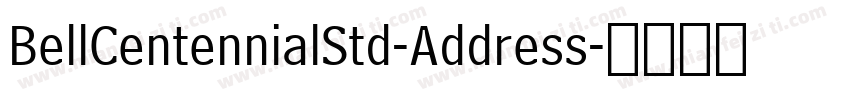 BellCentennialStd-Address字体转换