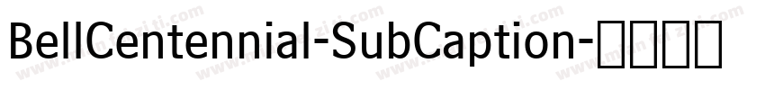BellCentennial-SubCaption字体转换
