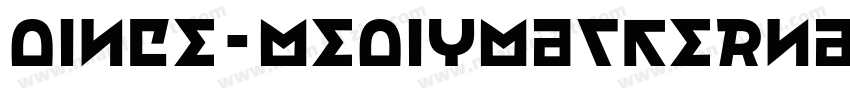 DINCE-MediumAlterna字体转换