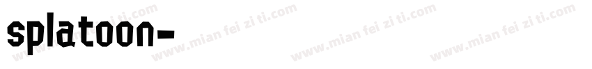 splatoon字体转换