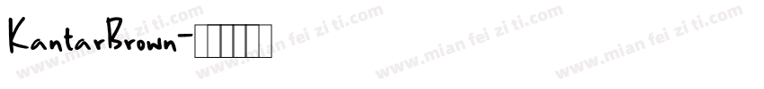 KantarBrown字体转换