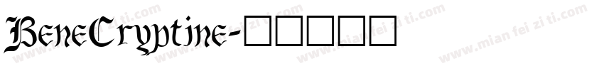 BeneCryptine字体转换