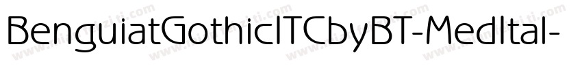BenguiatGothicITCbyBT-MedItal字体转换