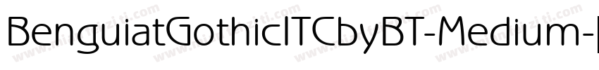 BenguiatGothicITCbyBT-Medium字体转换