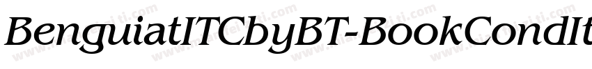 BenguiatITCbyBT-BookCondItalic字体转换