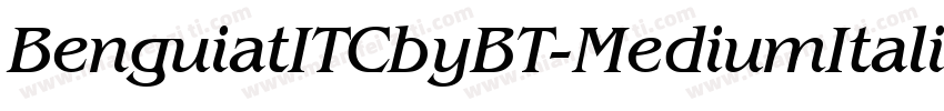 BenguiatITCbyBT-MediumItalic字体转换