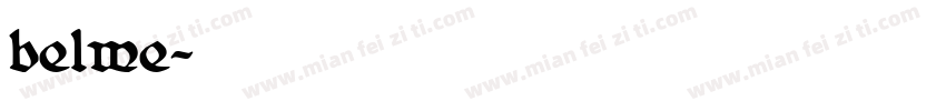 belwe字体转换