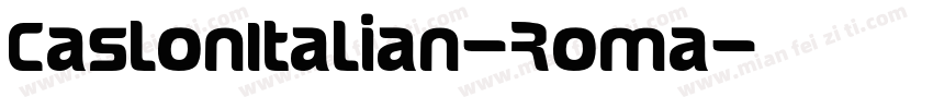 CaslonItalian-Roma字体转换