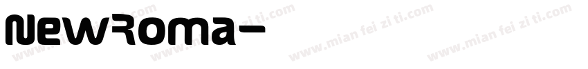 NewRoma字体转换