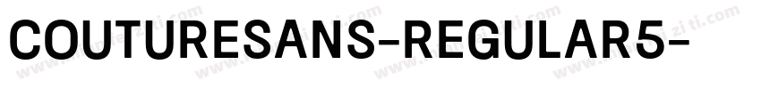 CoutureSans-Regular5字体转换