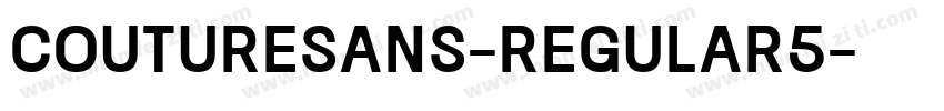 CoutureSans-Regular5字体转换