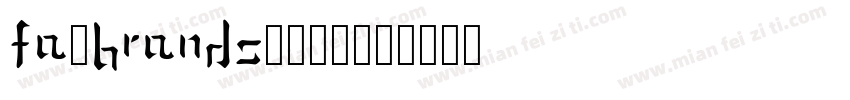 fa-brands-400字体转换