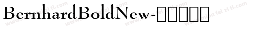 BernhardBoldNew字体转换