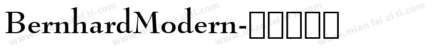 BernhardModern字体转换