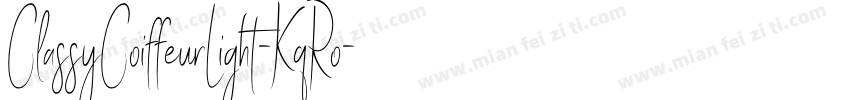 ClassyCoiffeurLight-KqRo字体转换