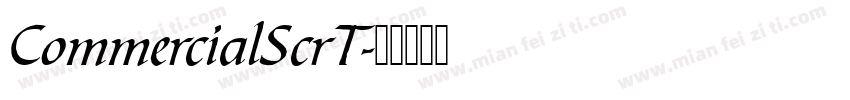 CommercialScrT字体转换