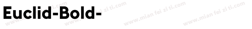 Euclid-Bold字体转换