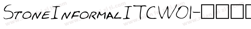 StoneInformalITCW01字体转换