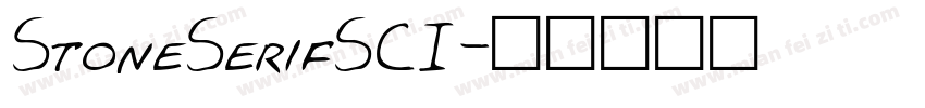 StoneSerifSCI字体转换
